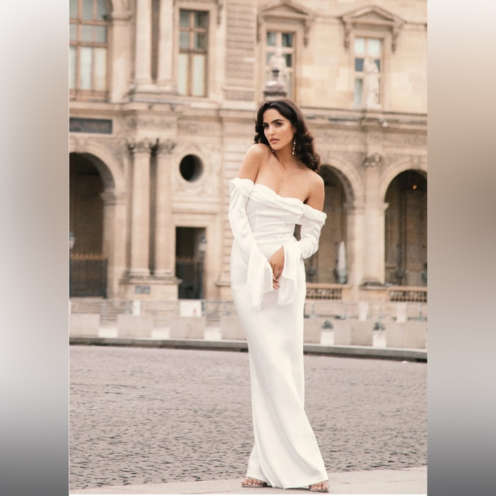 Giselle Off Shoulder Cowl Neck Maxi Dress